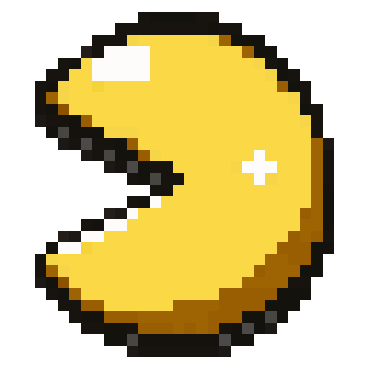 Pacman character sprite pixel art