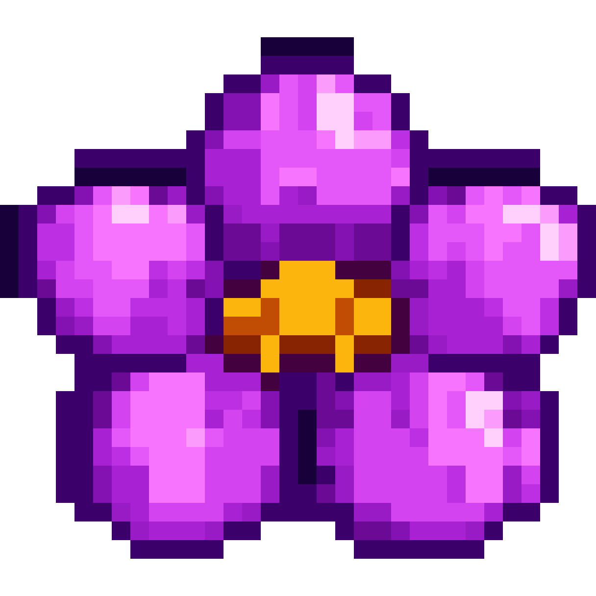 Stylized Wisteria Flower Pixel Art pixel art