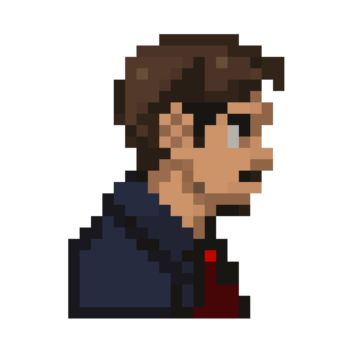 steampunk male character sprite pixel art