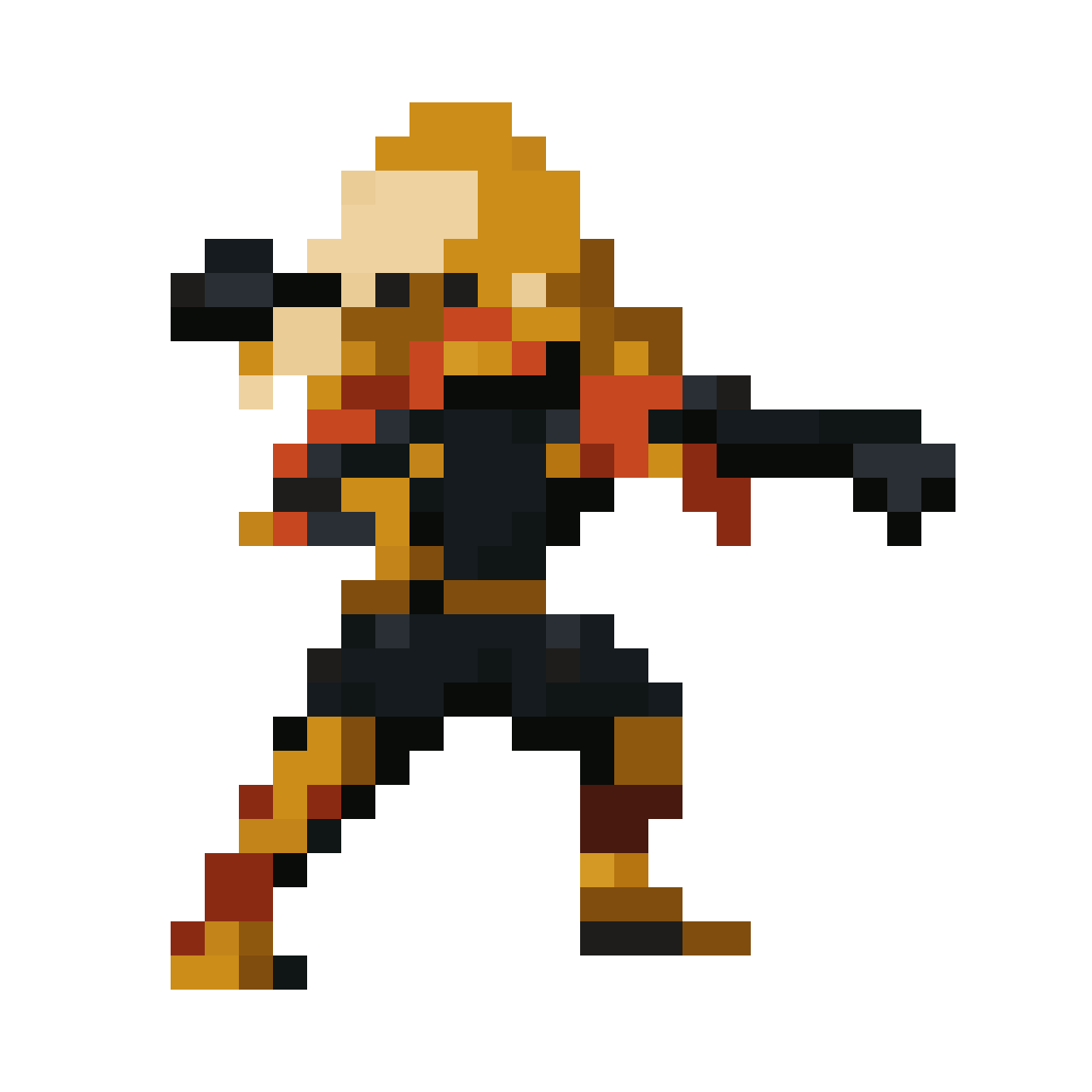 Frog Witch Side View pixel art