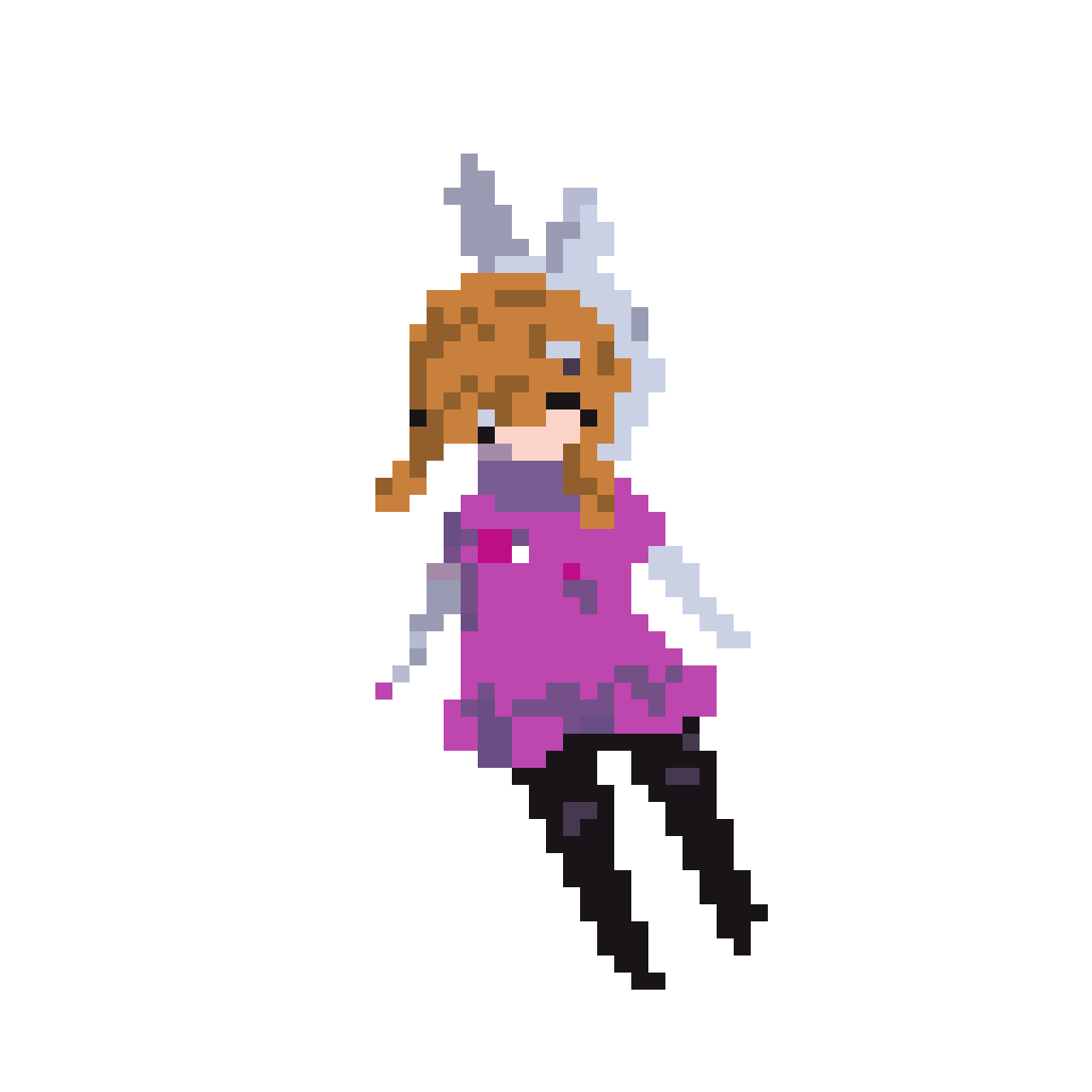Character in Specific Pose pixel art