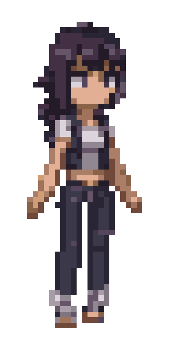 Panicking Character Torso pixel art