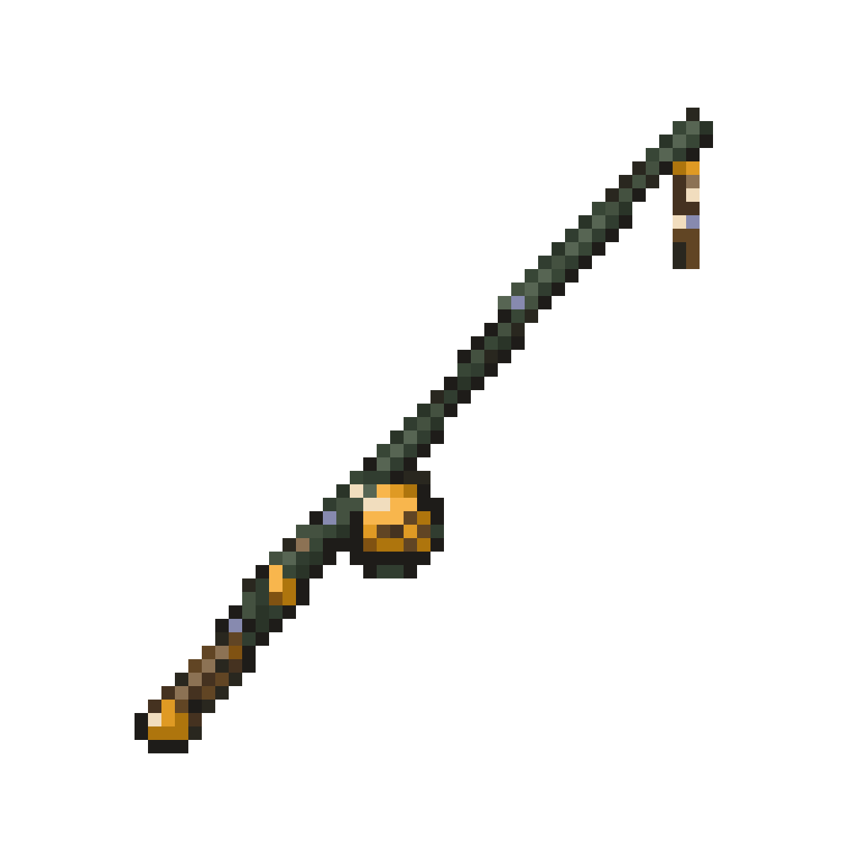 Fishing Rod Inspired by Gon pixel art