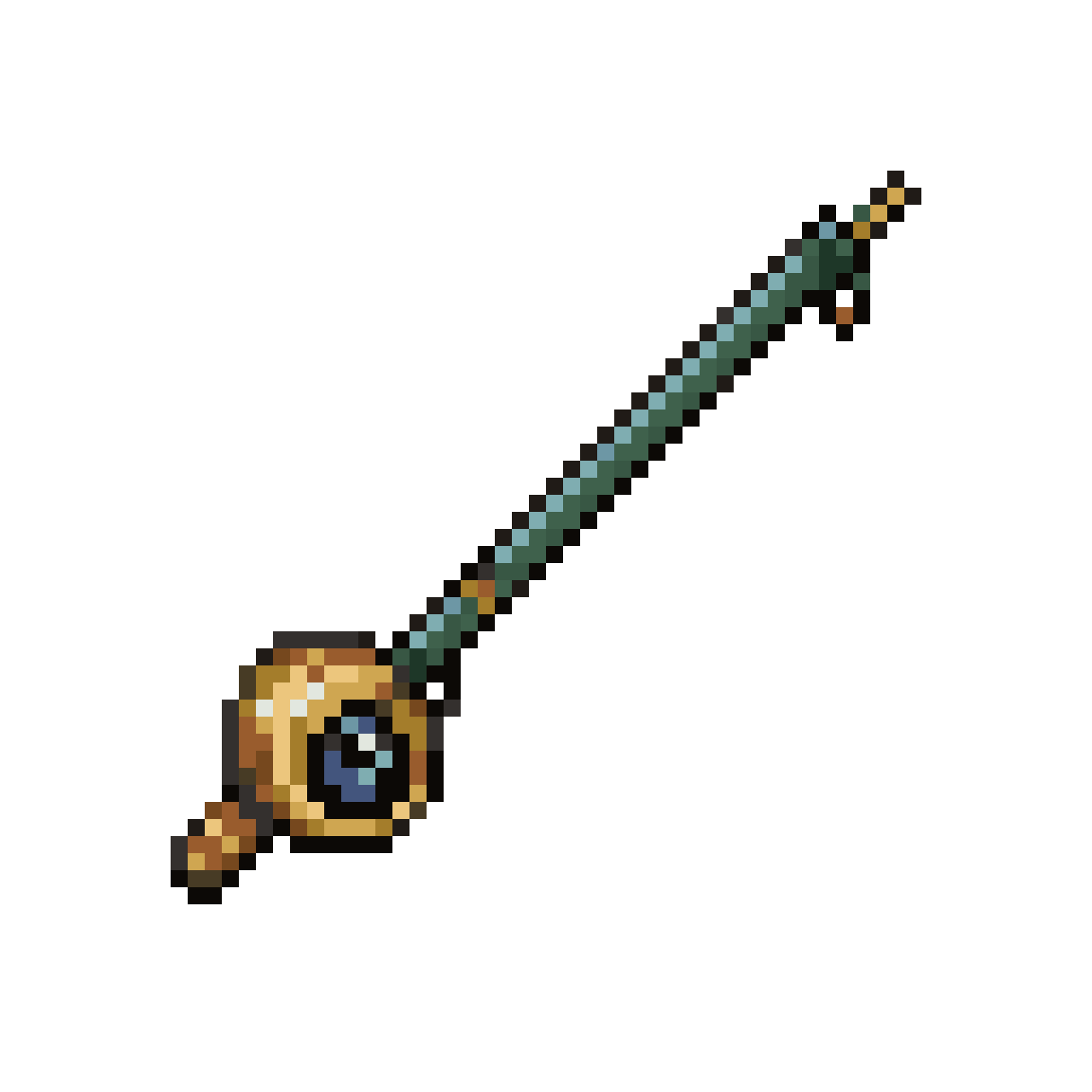 Fishing Rod Inspired by Gon pixel art