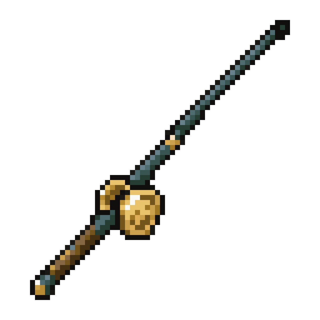 Fishing Rod Inspired by Gon pixel art
