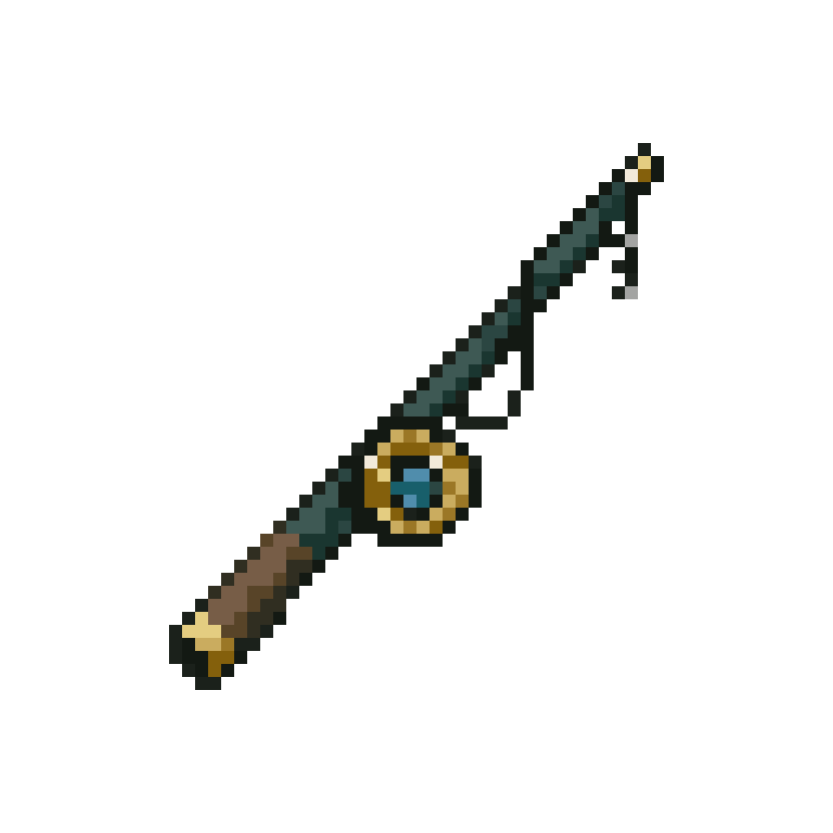 Fishing Rod Inspired by Gon pixel art