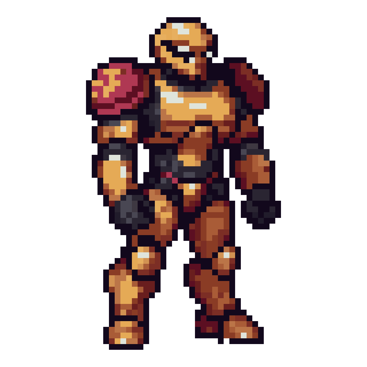 character facing front to camera pixel art