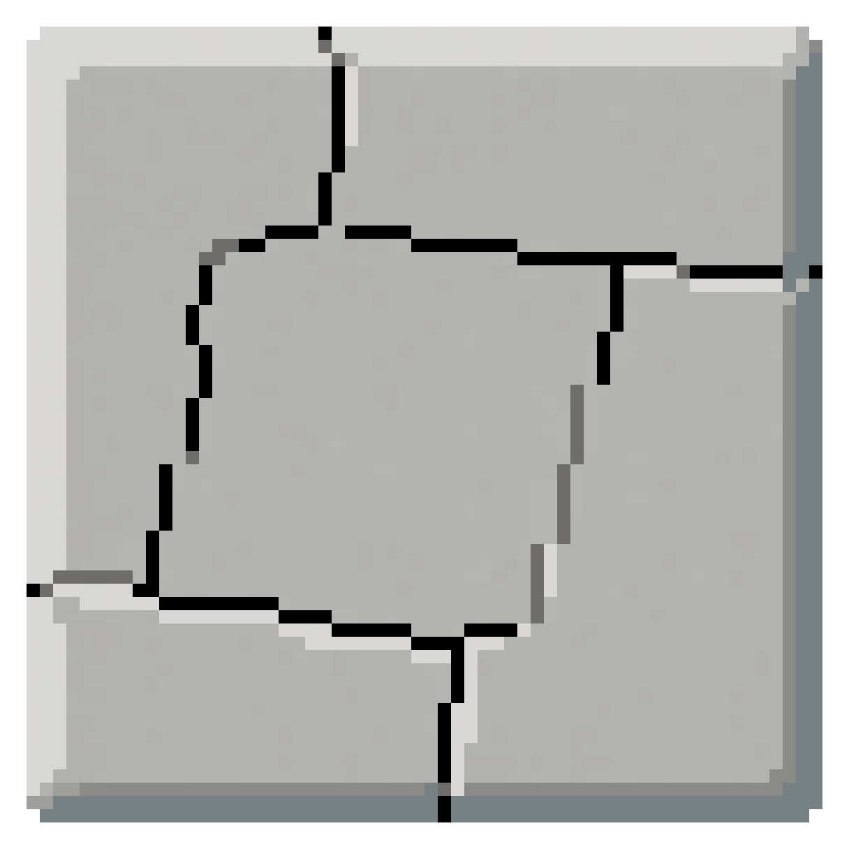 Flat light grey square tile pixel art