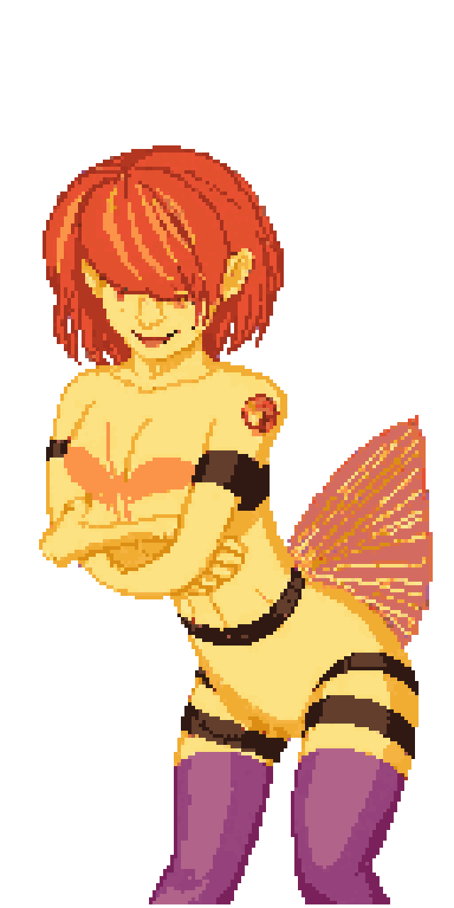Bee Prince Battling Style pixel art