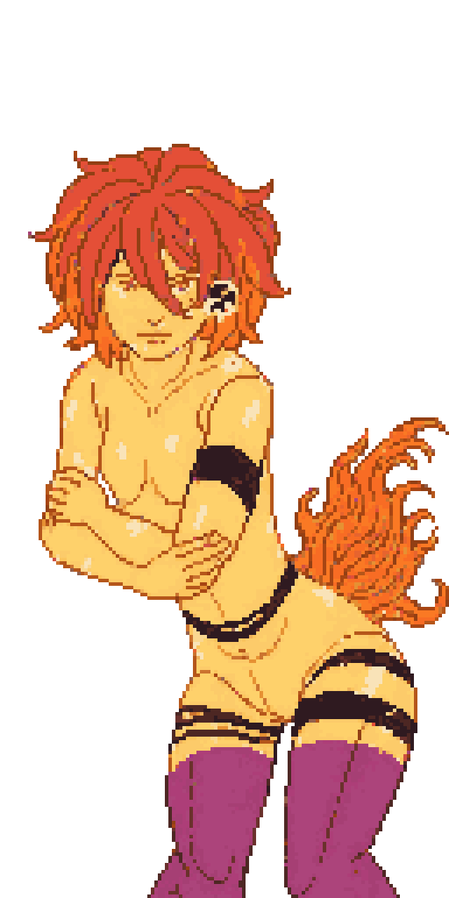 Anime Style Bee Prince Character pixel art