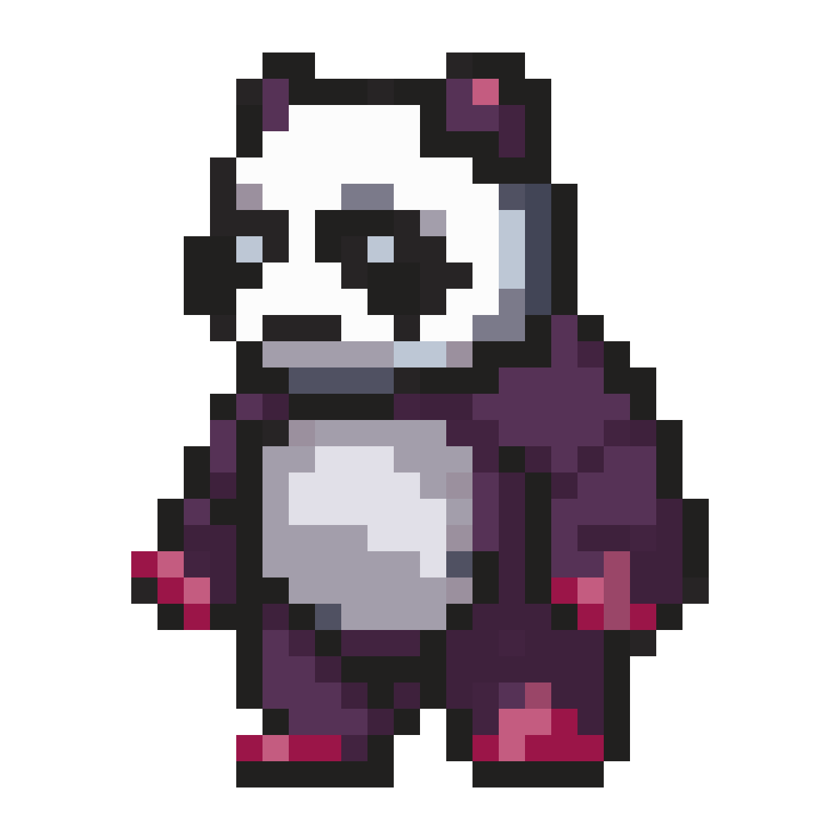 Red panda pixel art pixel art