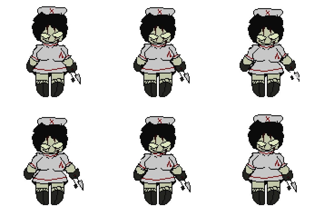 idle pose, slight breathing motion, pixel art