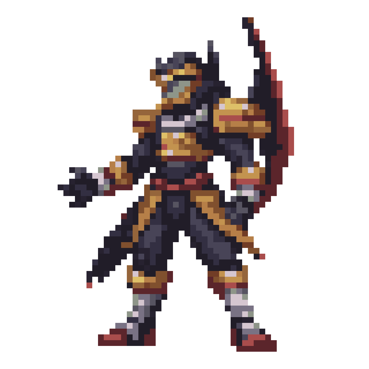 帮我生成一个亚古兽的点阵图 pixel art