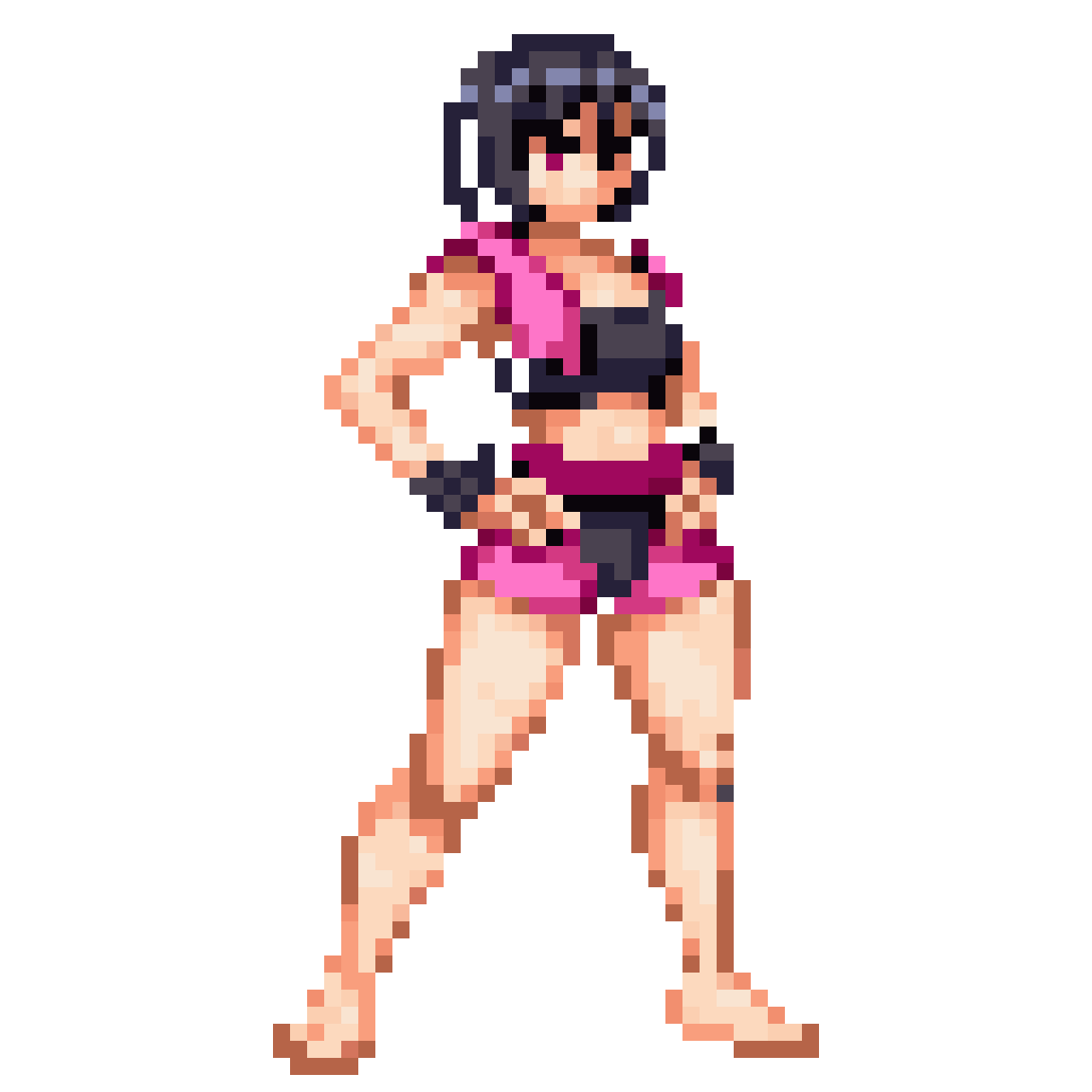 bootleg KOF 98 character sprite pixel art