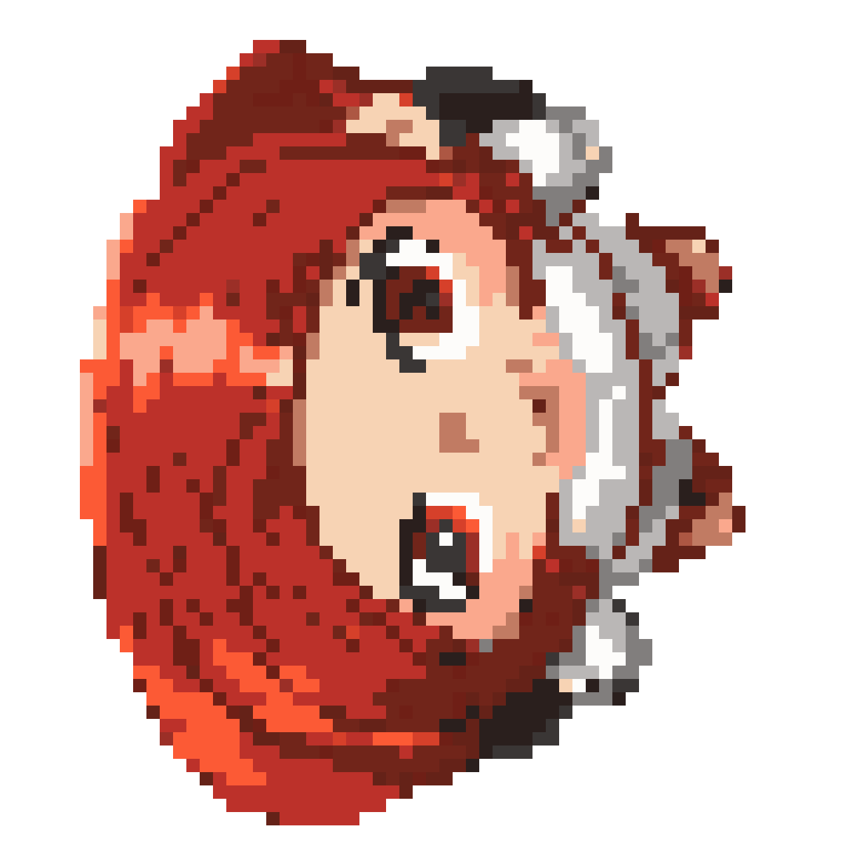 2D chibi anime character for pixel art