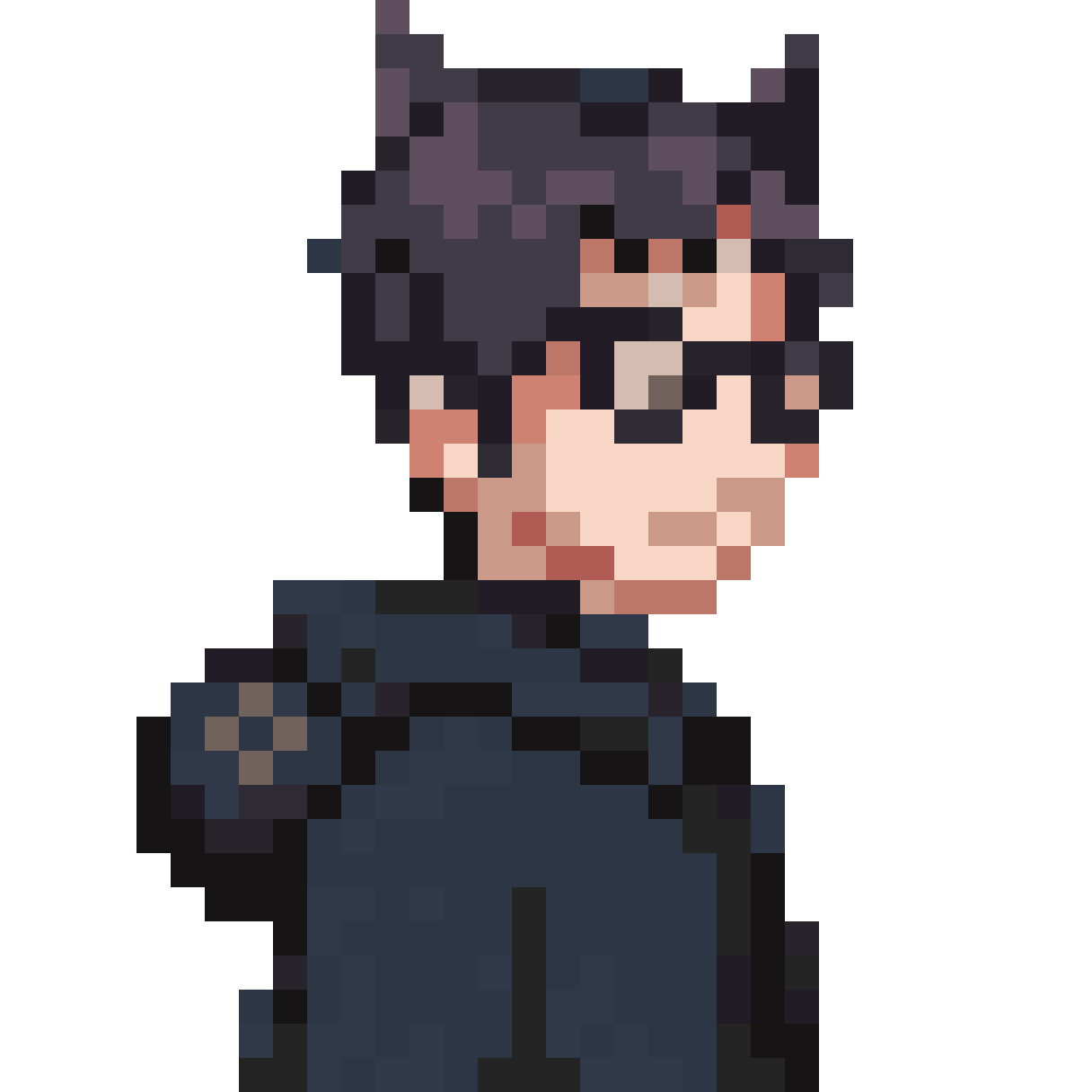 bat human with snake tail pixel art