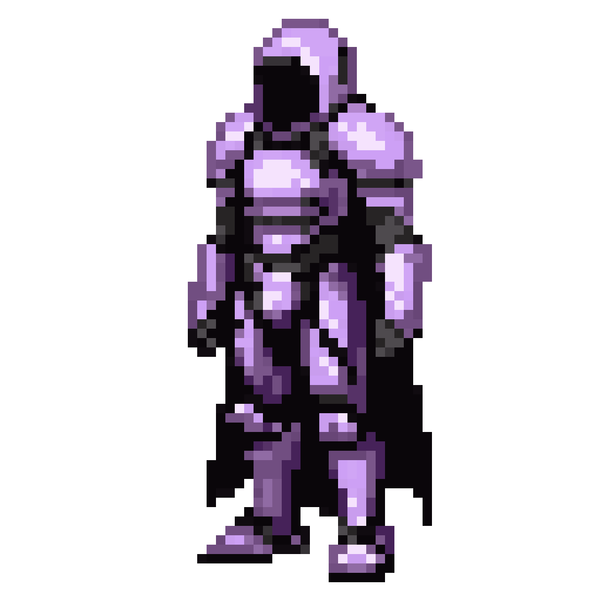 a ghost armor pixel art