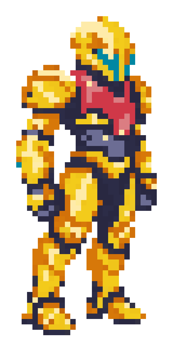 Armored Humanoid Explorer Sprite pixel art