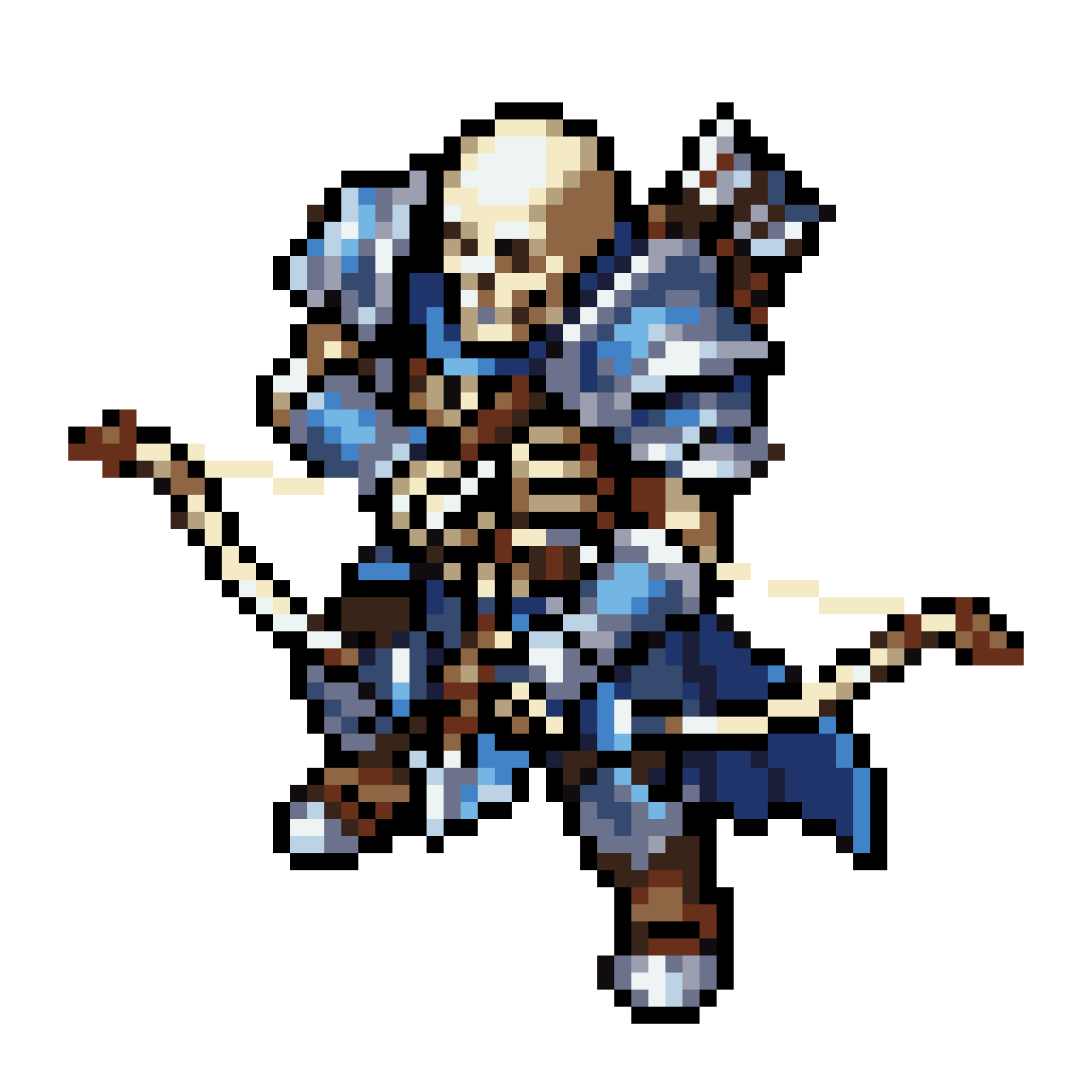 skeleton archer pixel art