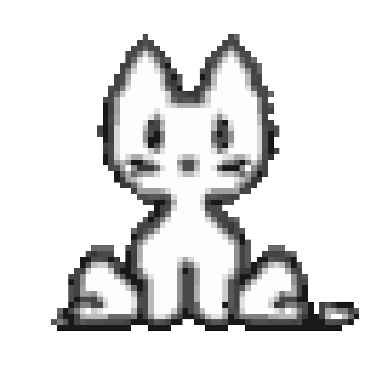 cute pixel cat in various poses pixel art