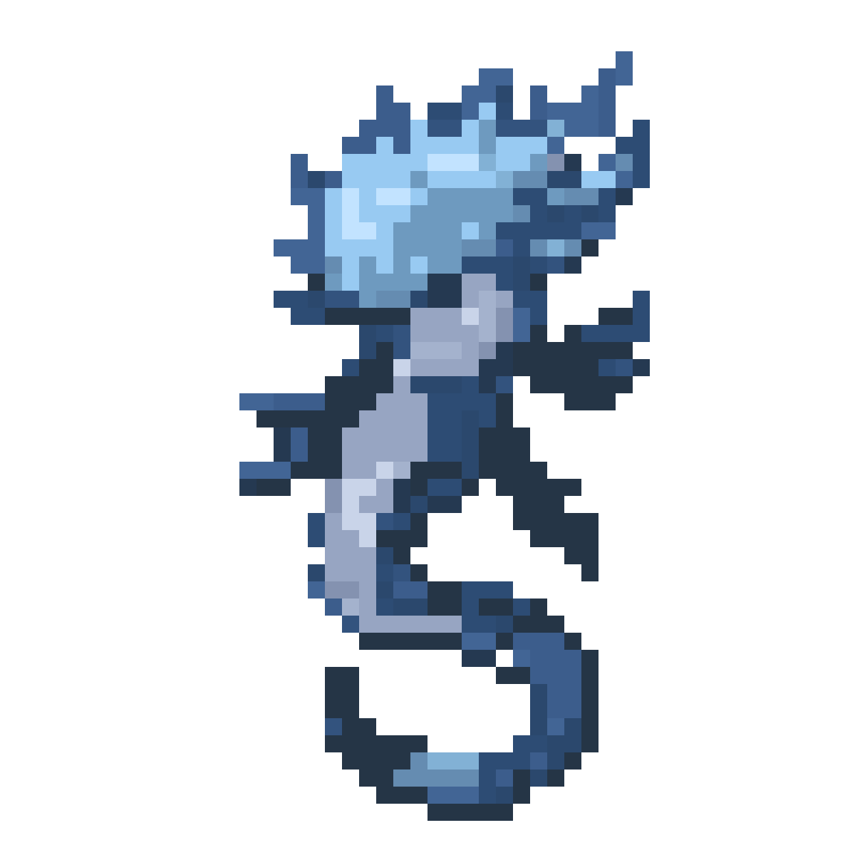 Fantasy Fire Elemental Spirit pixel art