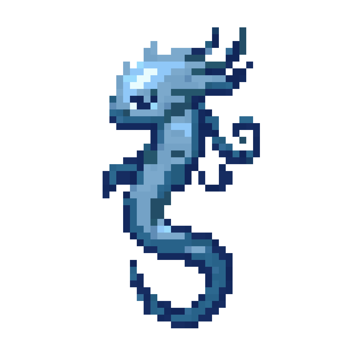 Fantasy Water Elemental Spirit pixel art