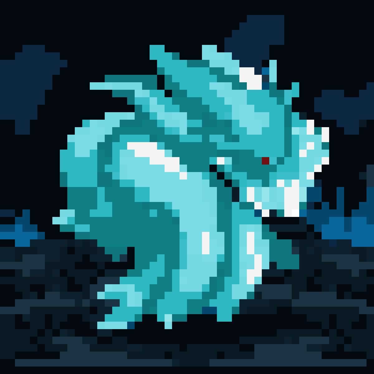 Water Elemental Spirit pixel art