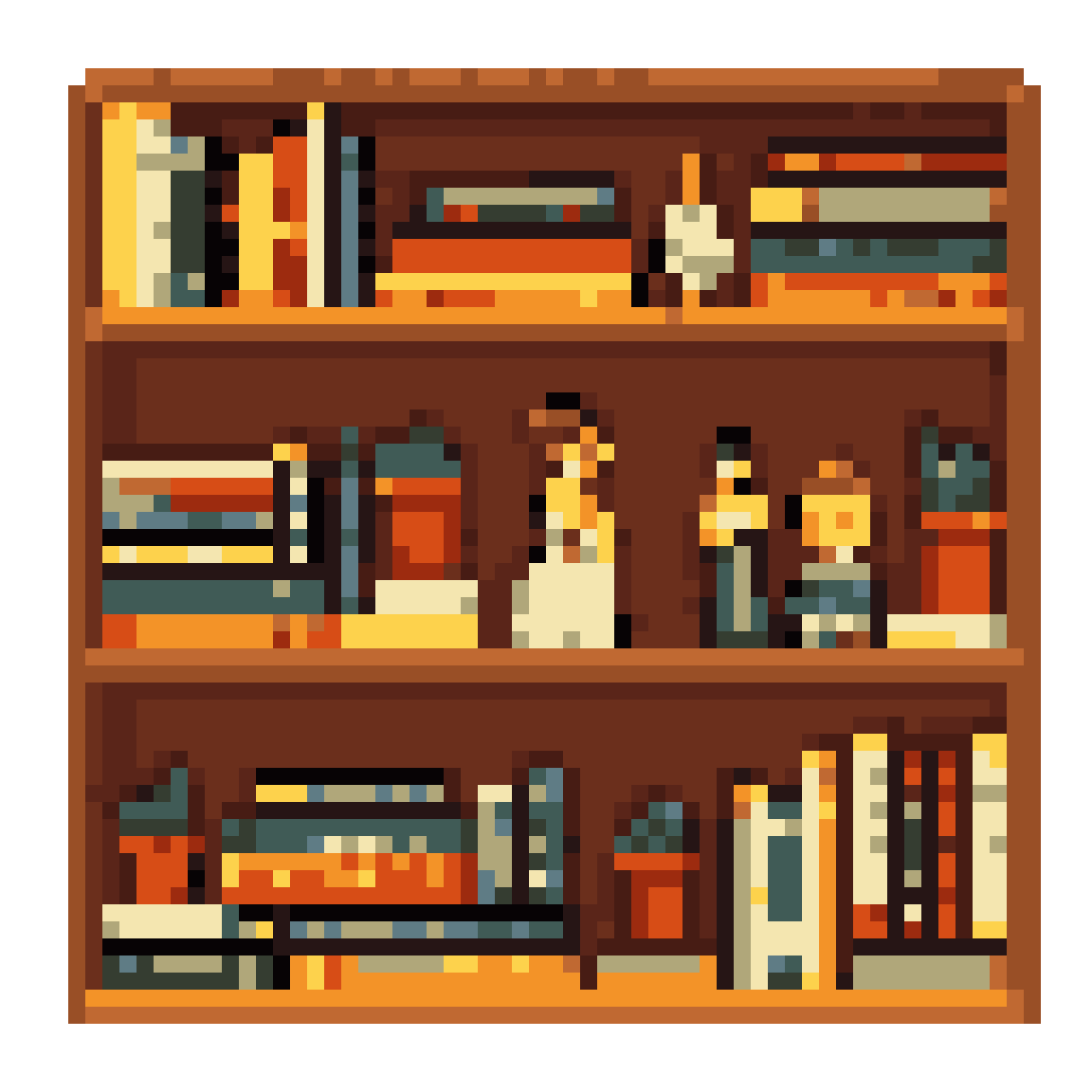 pixel art of books pixel art