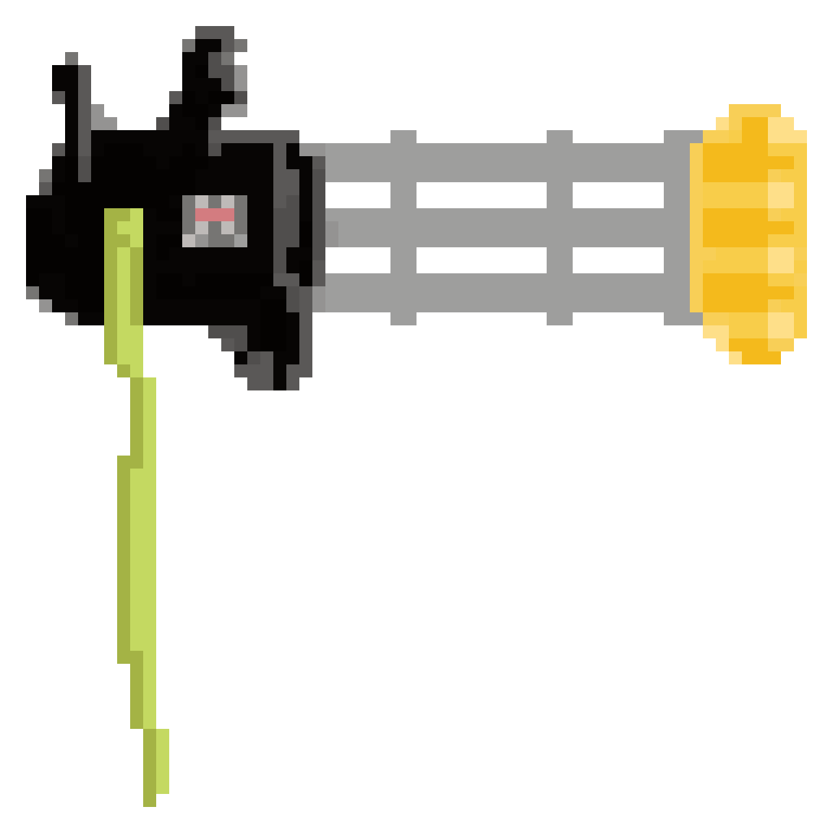water gun minigun machine gun pixel art