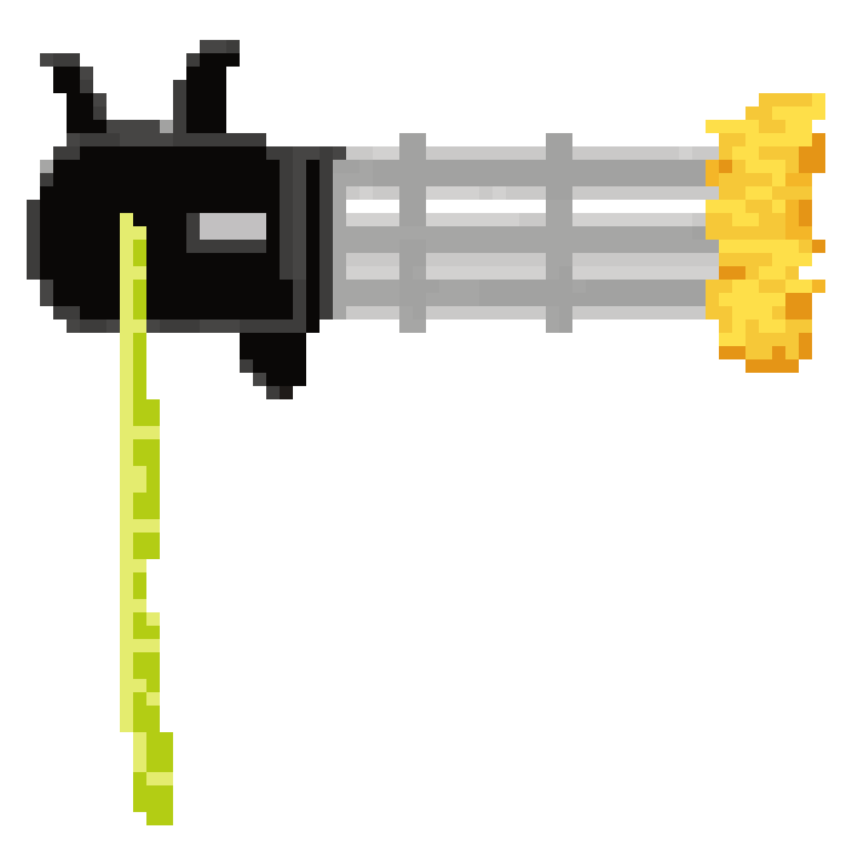 water gun minigun machine gun pixel art