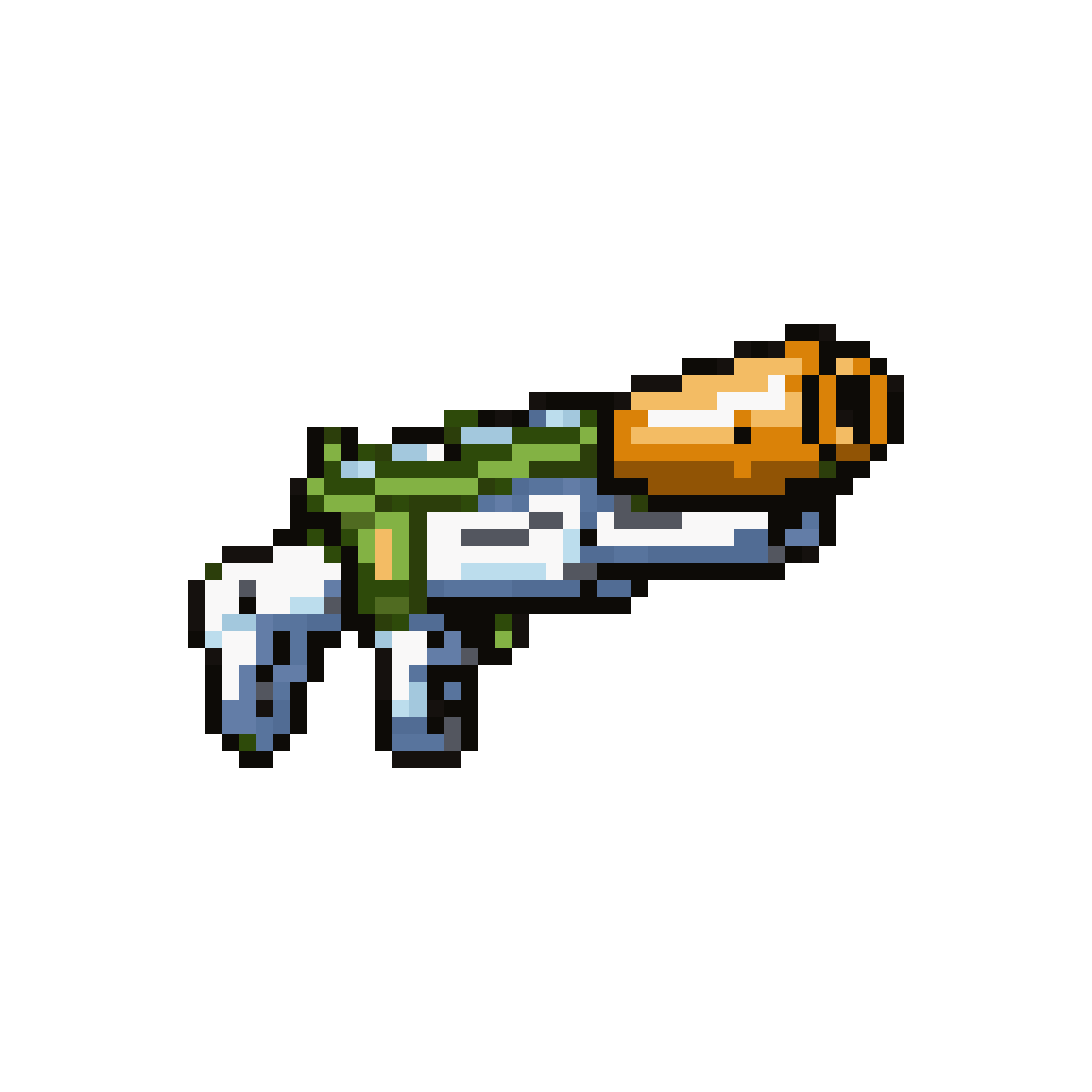water gun minigun machine gun pixel art