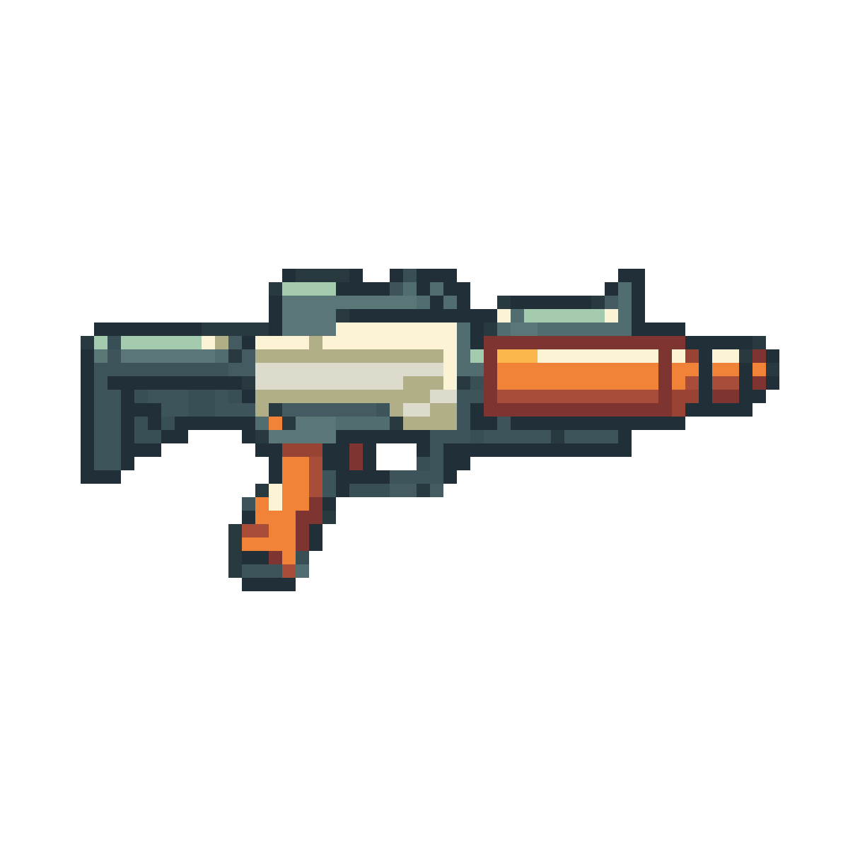 water gun minigun machine gun pixel art