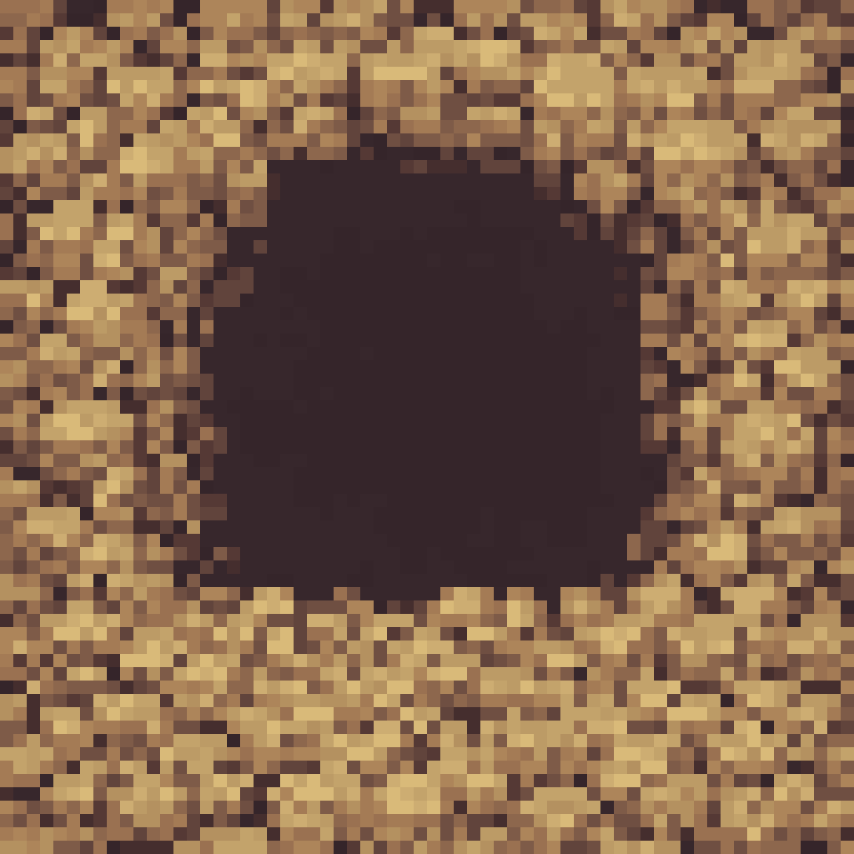 Pixel Art Cave Entrance Tile pixel art