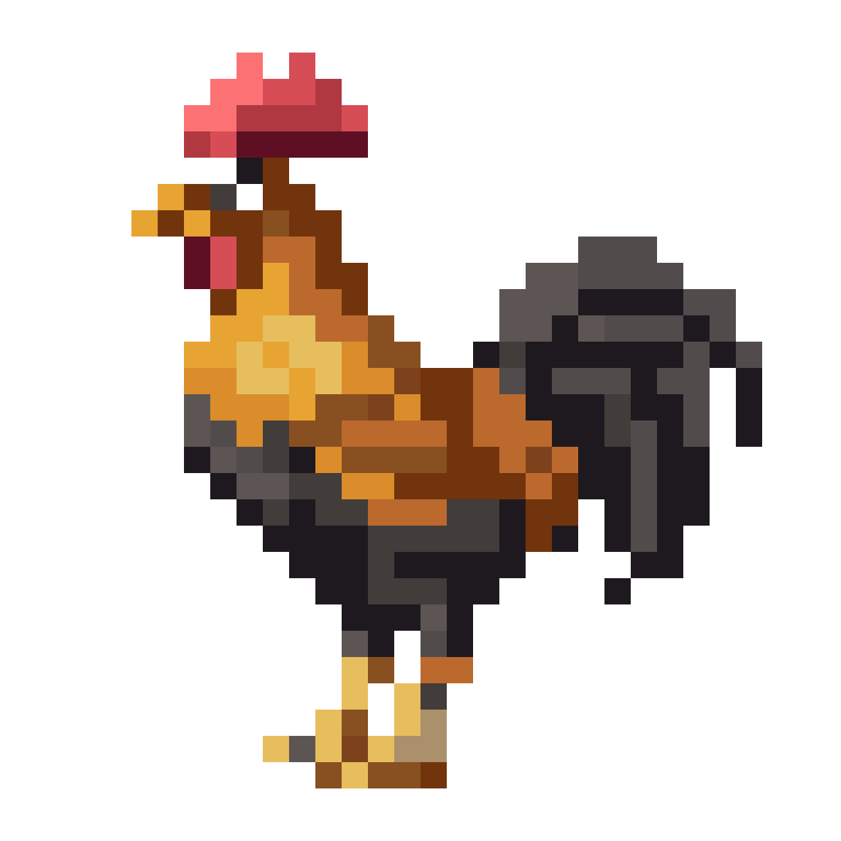 Idle Rooster pixel art