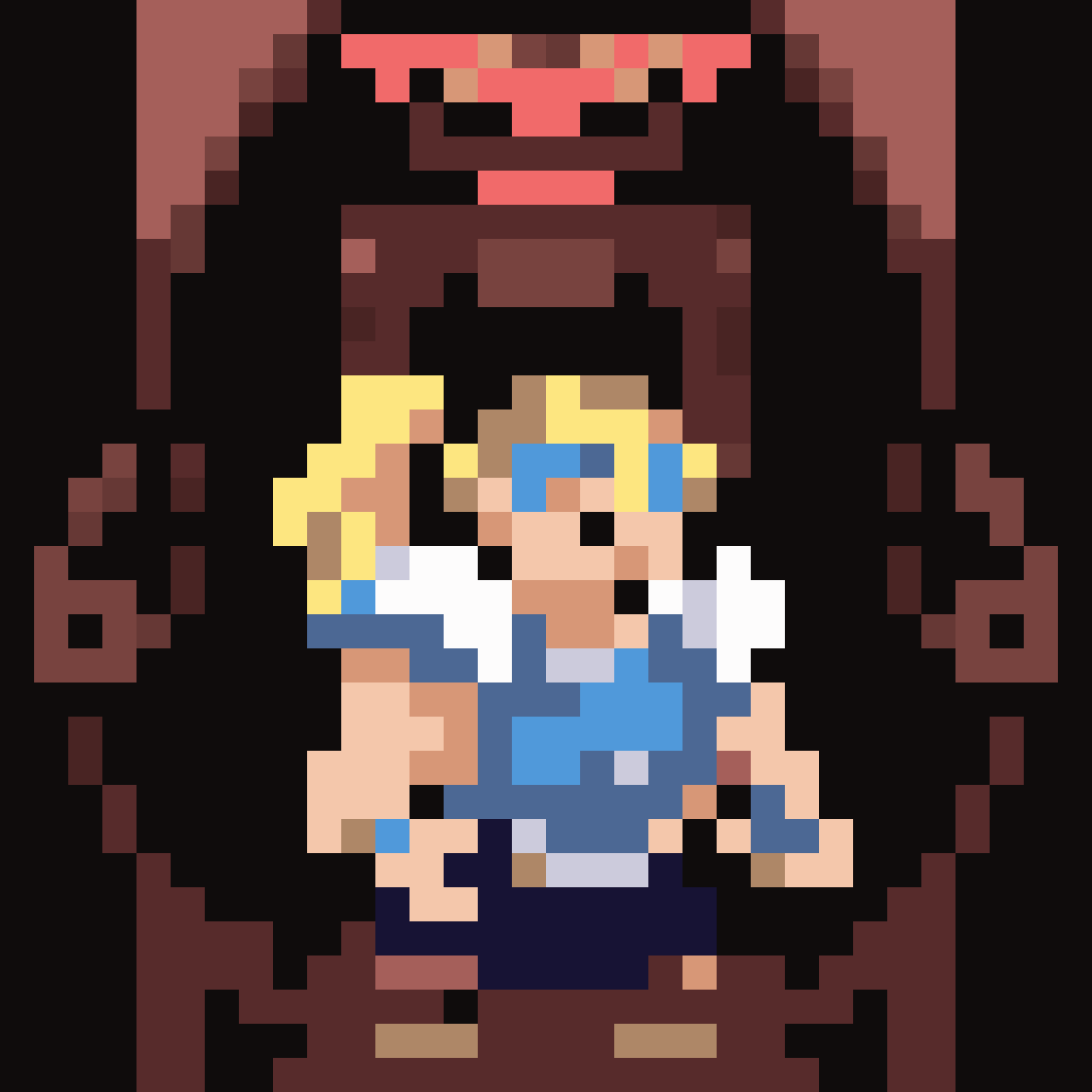 battle maid sprite pixel art