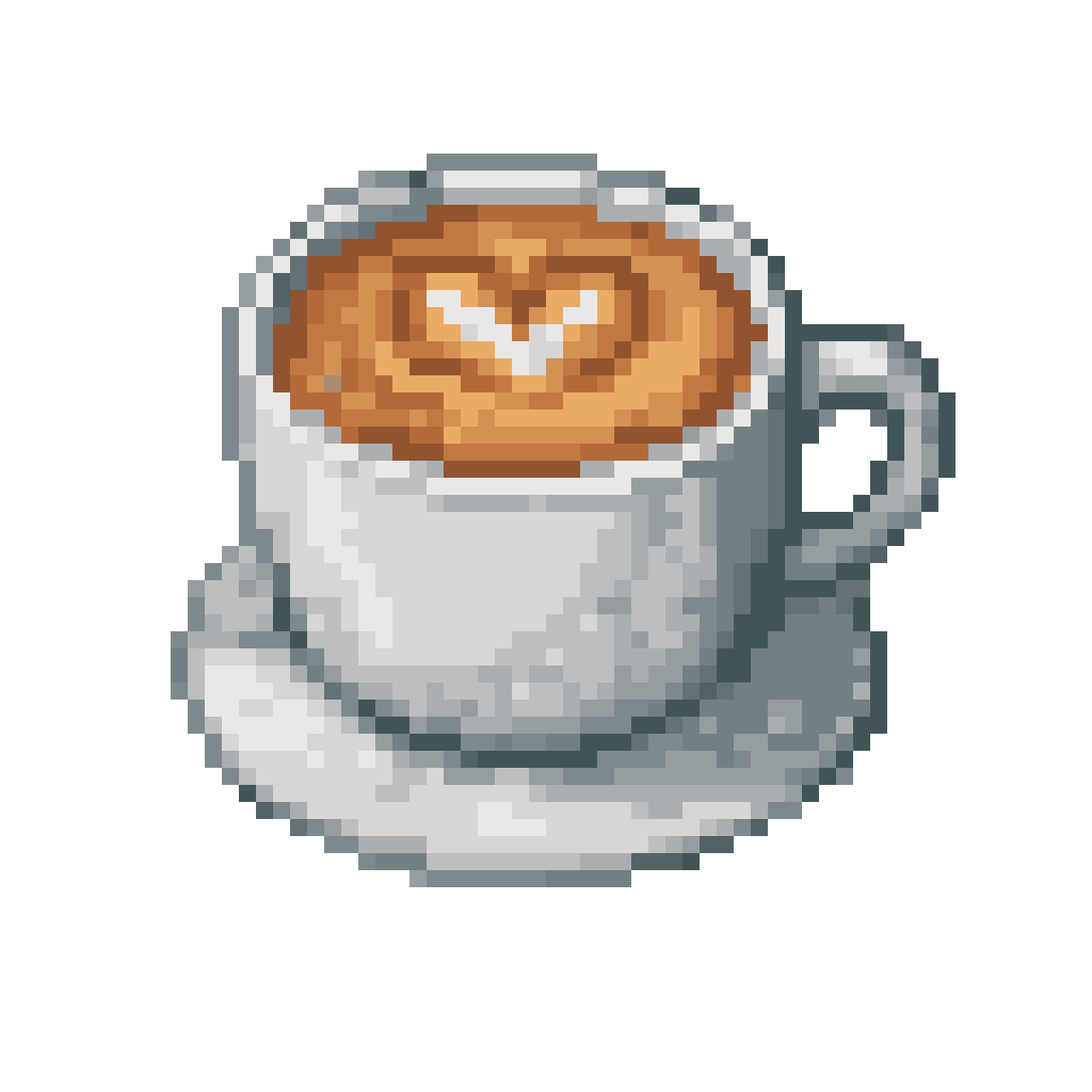 coffee cup pixel art