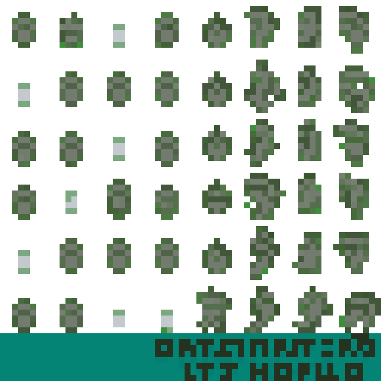 water type creature in soccer jersey pixel art