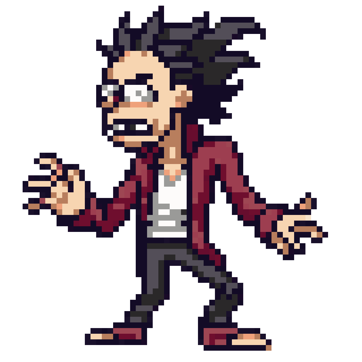 Improved Rick Dangerous Character pixel art
