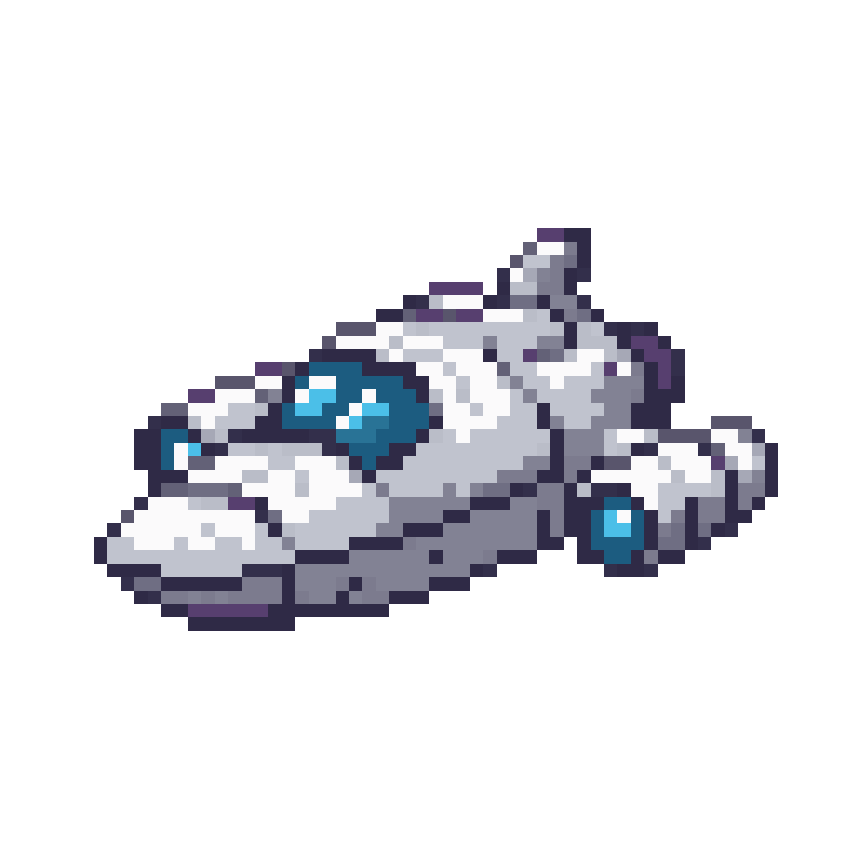 futuristic transport spaceship pixel art
