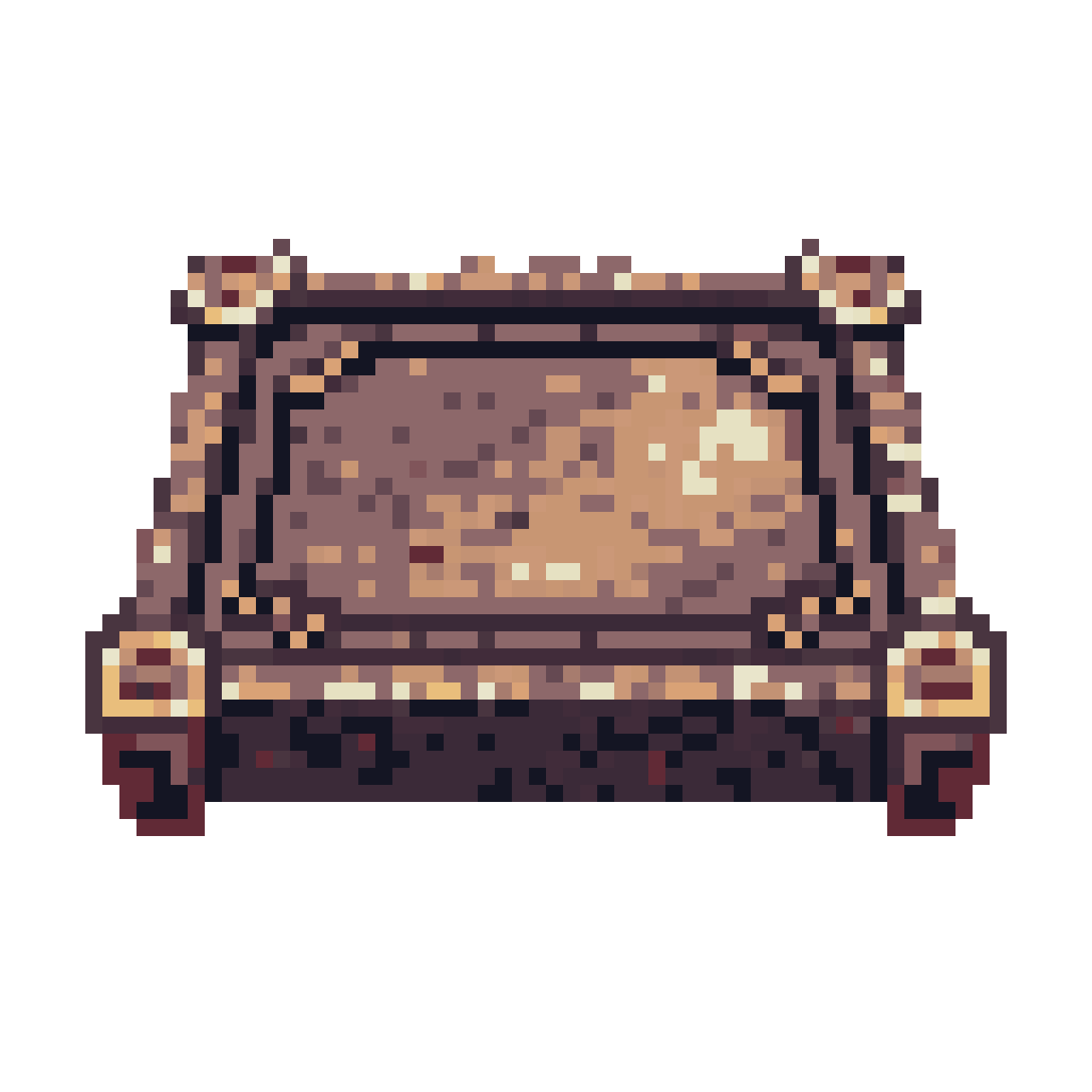 Dark Fantasy Card Battle Altar pixel art