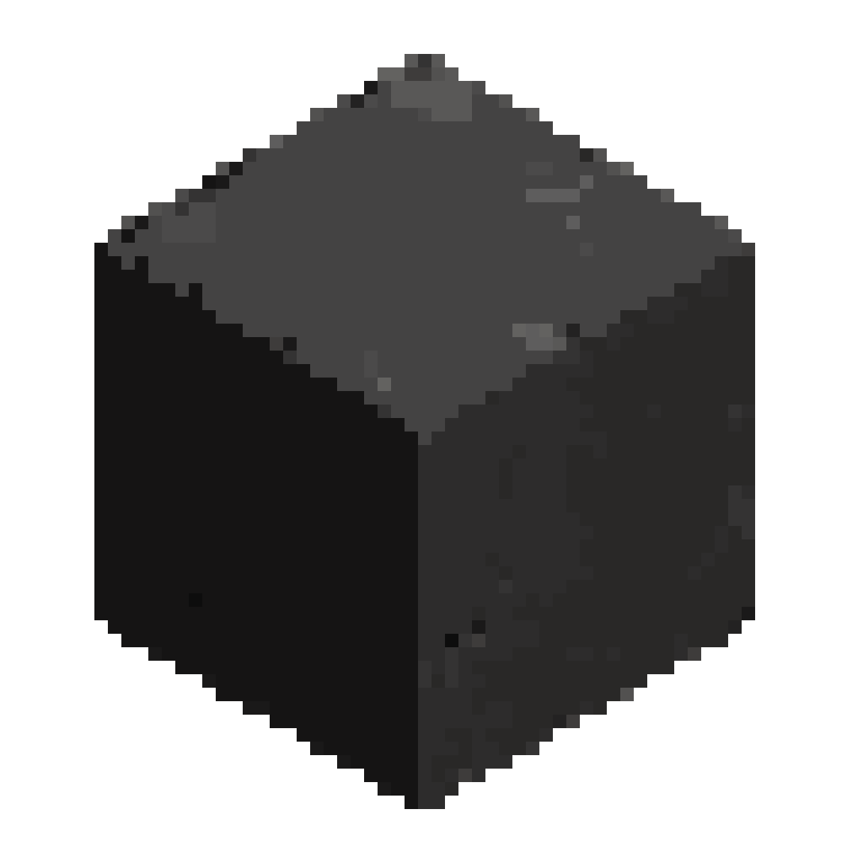 small cube of the hardest metal pixel art