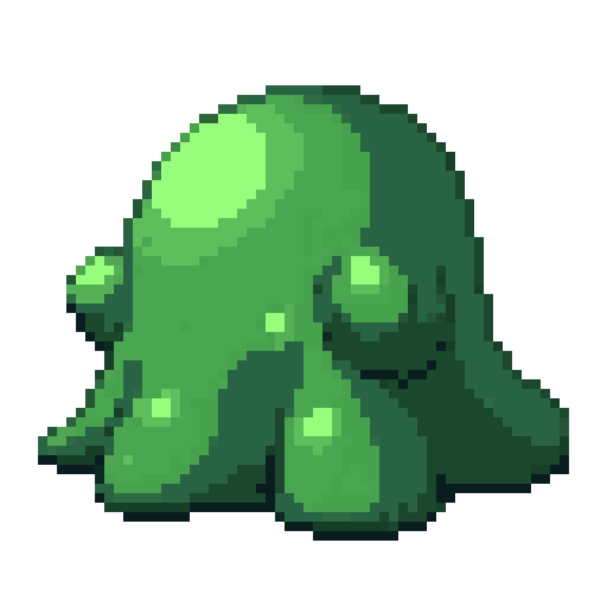 Hostile Green Slime Blob pixel art