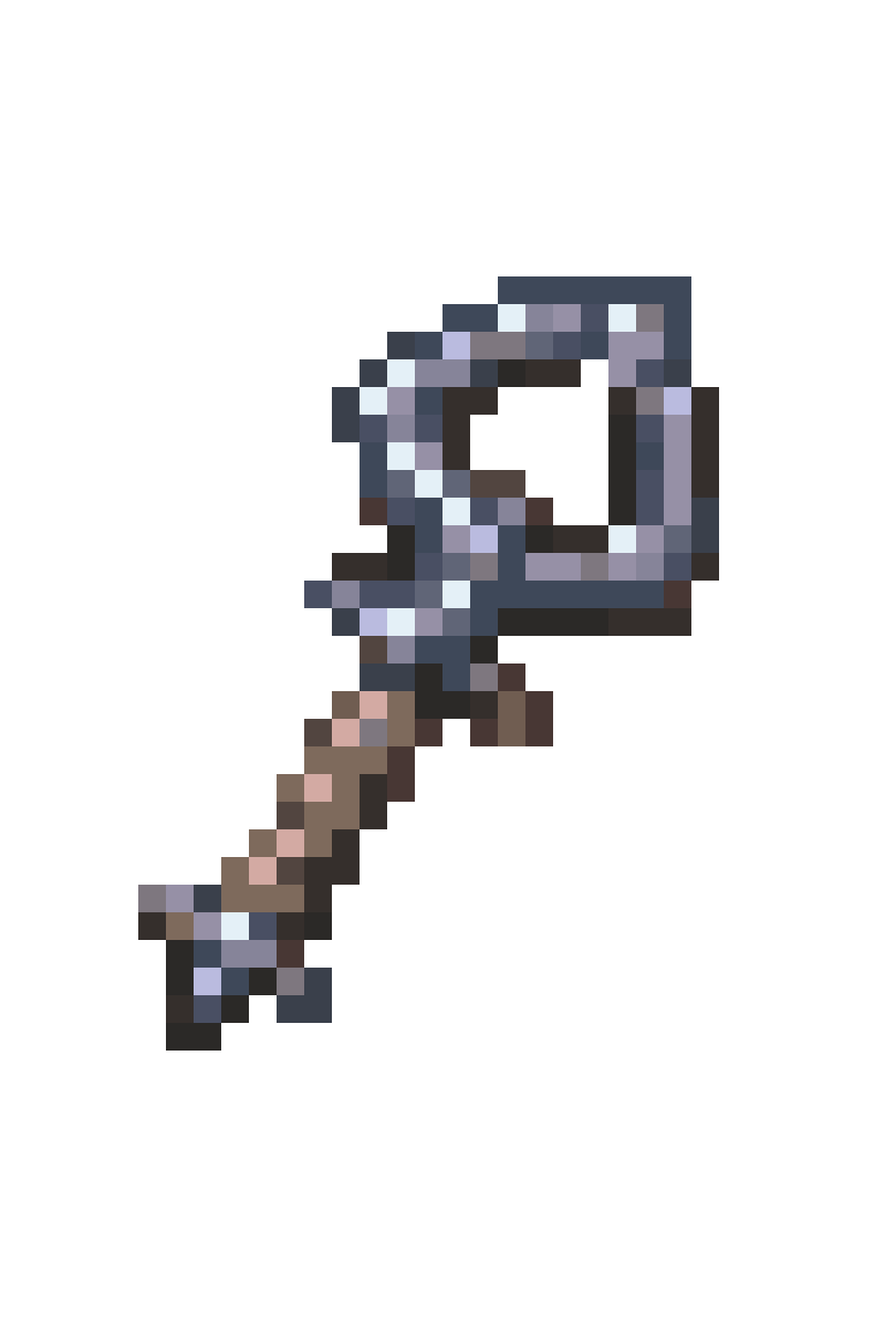 High-Quality Ship Anchor Weapon pixel art