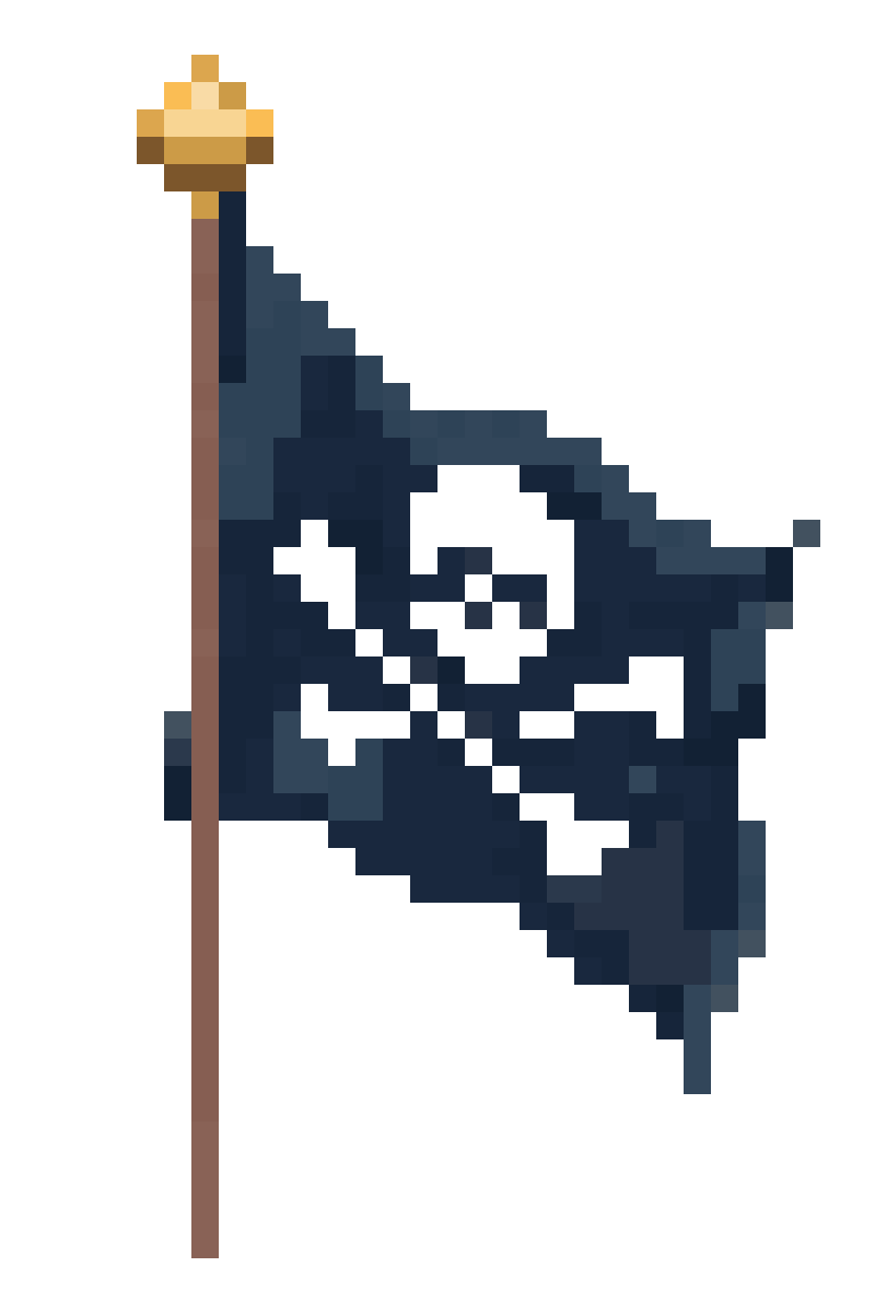 Pirate Flag pixel art