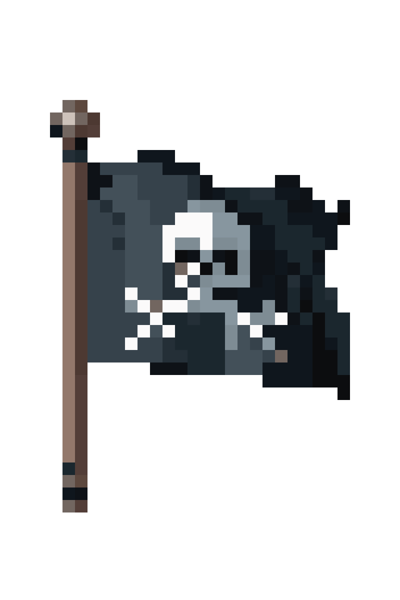 Pirate Flag pixel art