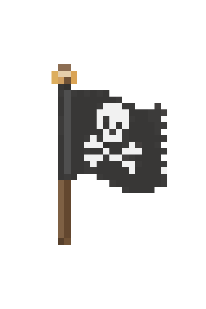 Pirate Flag pixel art