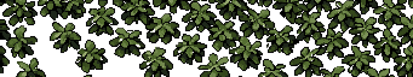 2D game sprite, hanging forest pixel art
