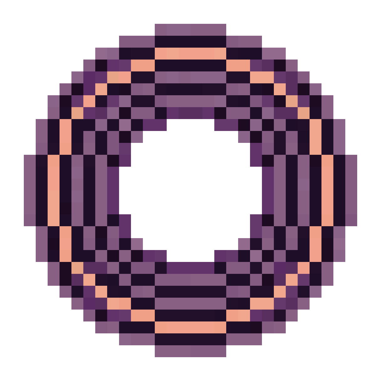 32x32 pixel art sci-fi circular pixel art