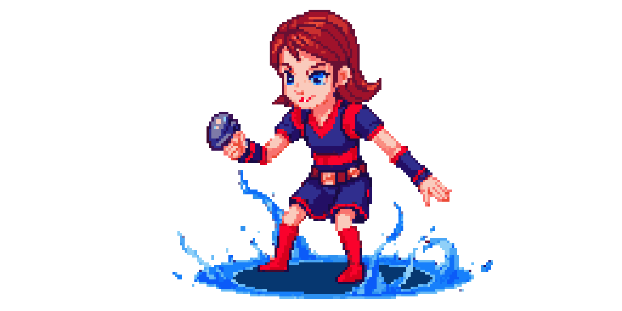 Pixel Art Character with Custom Colors pixel art
