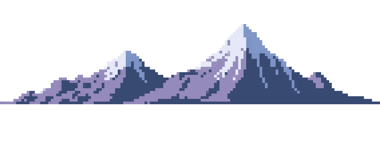 mountain ranges pixel art